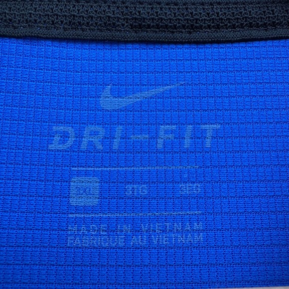 Nike Dri Fit Polo Shirt Mens 3XL Performance Blue Short Sleeve Big Tall Athletic - Picture 7 of 12
